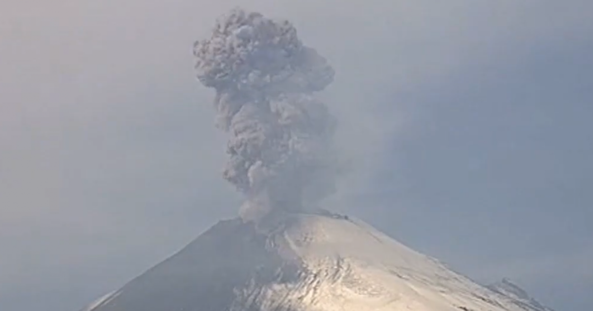 Eruption Popocatépetl, Recording of a MOBOTIX Camera on January 2019