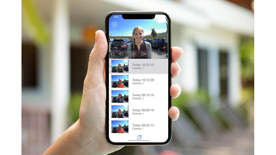 Door cameras with app top