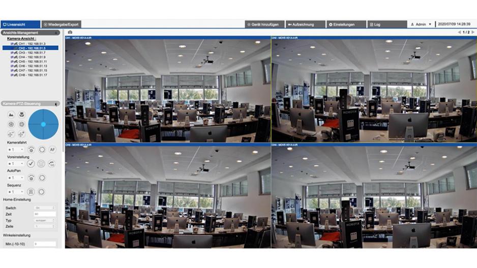 MOBOTIX MOVE NVR App Screenshot