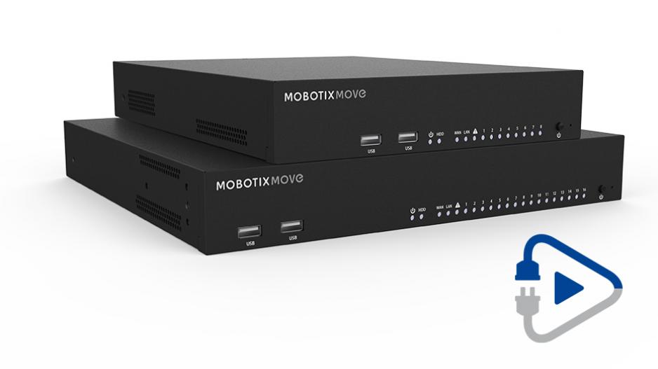 Mobotix MX-OPT-Frame-3-EXT-BL Système de vidéosurveillance 3 Voies Noir/Blanc 