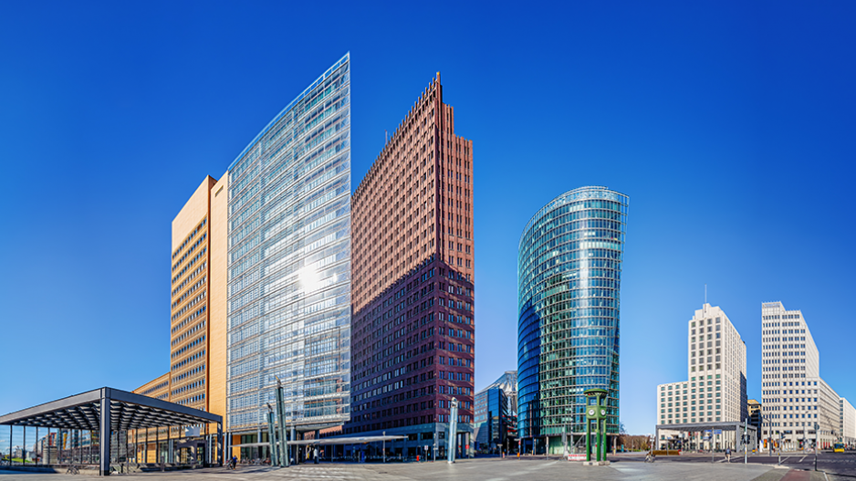 Panoramablick auf den Potsdamer Platz