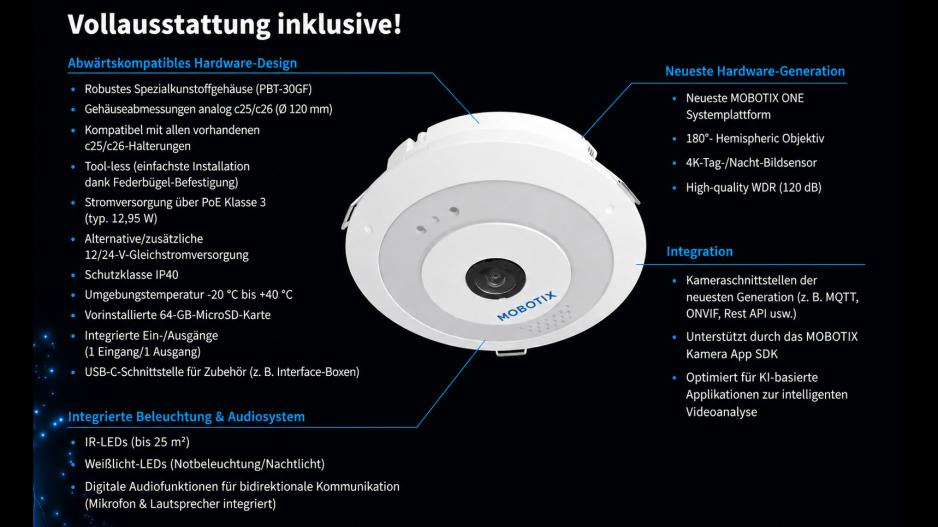 MOBOTIX c ONE: Vollausstattung inklusive